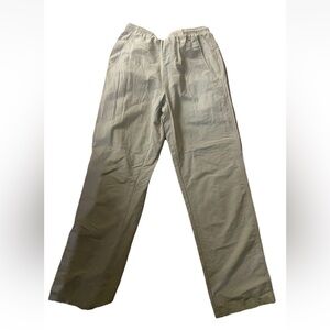 Columbia Men's Light Tan Nylon Joggers elastic waist with draw string/ pockets